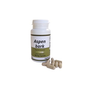 Aspen Bark | Populus tremula cortex   - 500 mg  100 vegan capsules  main photo