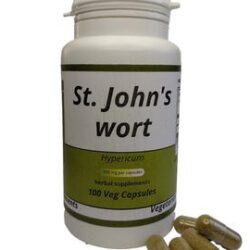 St. John's wort (Hypericum) 500mg vegetarian capsules