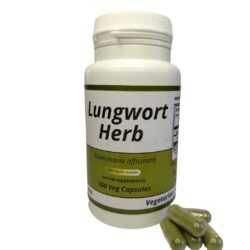 Lungwort Herb  (Pulmonaria officinalis)  500mg vegetarian capsules