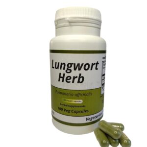 Lungwort Herb  (Pulmonaria officinalis)  500mg vegetarian capsules